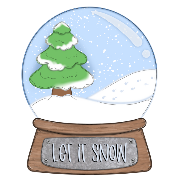 WHD Let It Snow Winter Wonderland Snow Globe