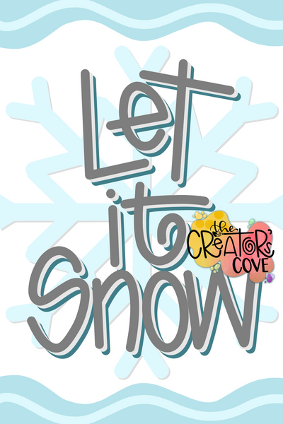 ASH Let It Snow - Print Garden Flag