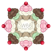 WHD Life Is Sweet Ice Cream Cone Wreath