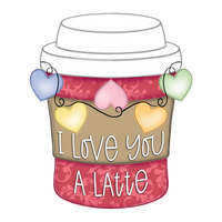 WHD Love You A Latte Coffee Cup