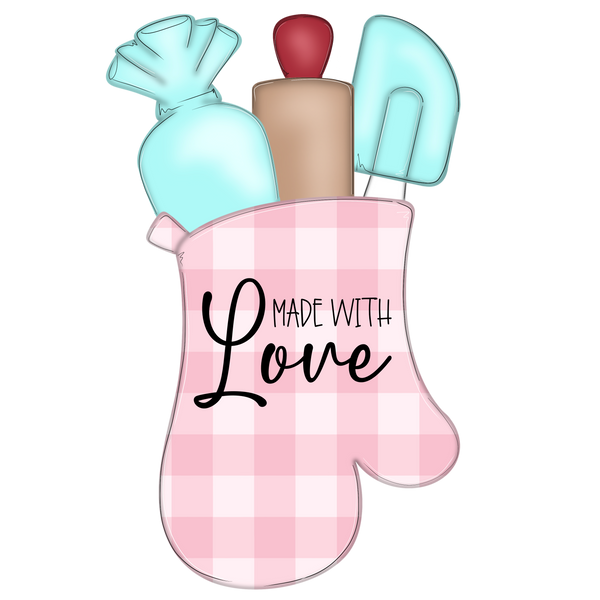 WHD Made With Love Baking Oven Mitt