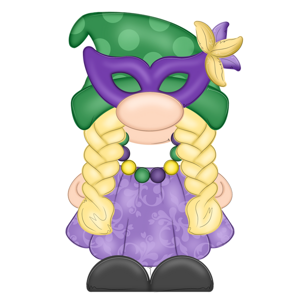 WHD Mardi Gras Gnomette Girl