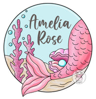 PCD Mermaid Birth Announcement