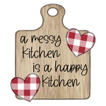 WHD Messy Happy Kitchen Cutting Board