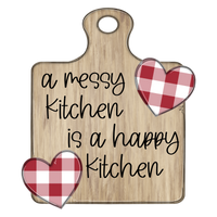 WHD Messy Happy Kitchen Cutting Board