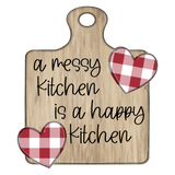 WHD Messy Happy Kitchen Cutting Board