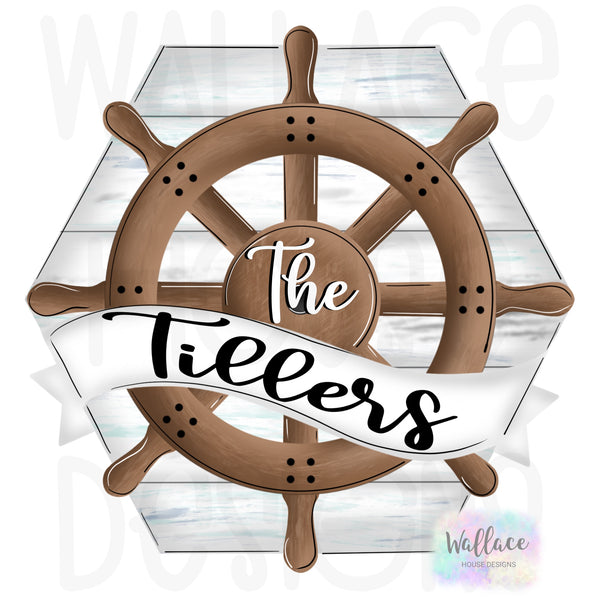 WHD Nautical Wheel Banner