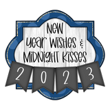 WHD New Years Wishes Midnight Kisses Frame