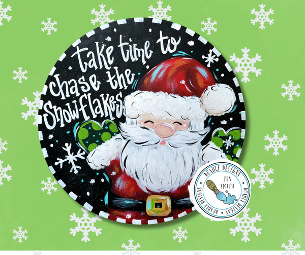 DOD Chase Snowflakes Santa Round