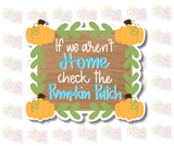 ASH Pumpkin Patch Plaque