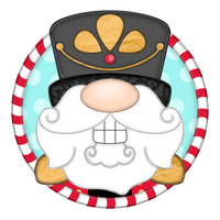 WHD Nutcracker Gnome Peekaboo Round