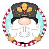 WHD Nutcracker Gnome Peekaboo Round