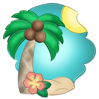 WHD Palm Tree Floral Frame