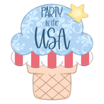 WHD Party in the USA Ice Cream Cone
