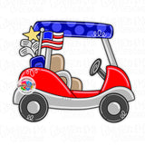 GMD Patriotic Golf Cart