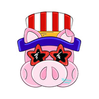 RLY Patriotic Pig Face