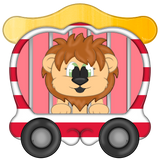 WHD Peekaboo Lion Circus Train Car