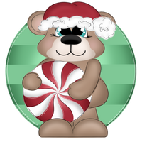 WHD Peppermint Beary Round