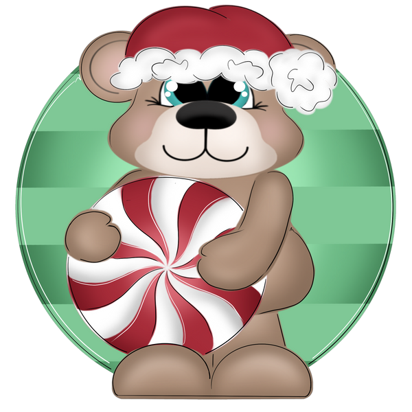 WHD Peppermint Beary Round