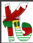 WWW Christmas Elf Letter K