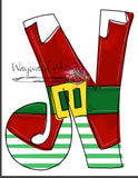 WWW Christmas Elf Letter M