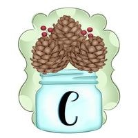 WHD Pinecone Mason Jar Frame