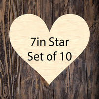 Hearts 7 inch - pack of 10