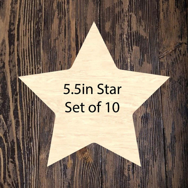 Stars 5.5 inch - pack of 10