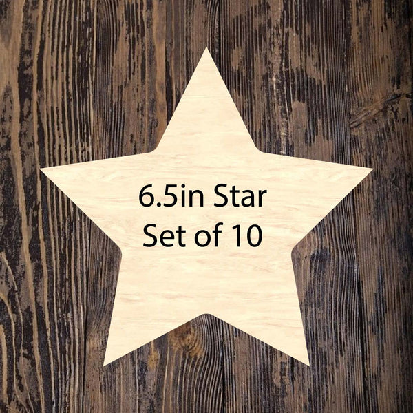 Stars 6.5 inch - pack of 10