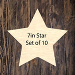 Stars 7 inch - pack of 10