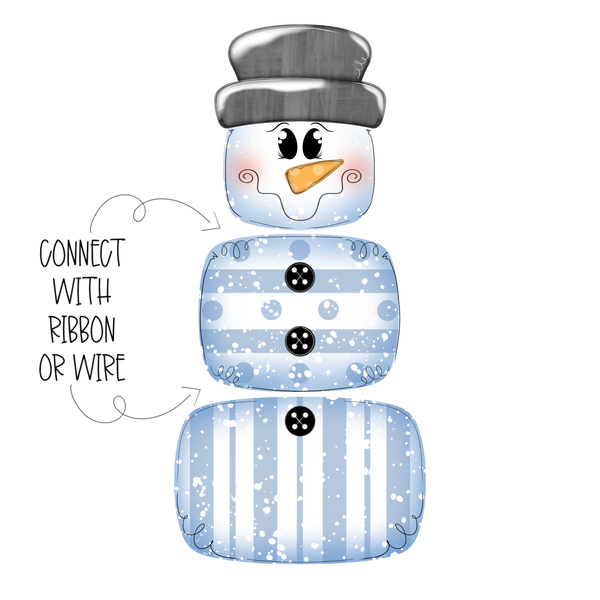 WHD Ribbon Body Snowman