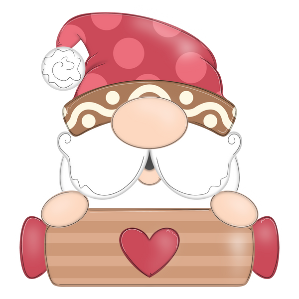 WHD Rolling Pin Gingerbread Santa Gnome