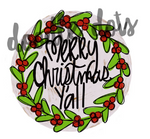 DDS Rustic Merry Christmas Wreath