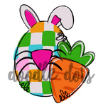 DDS Checkered Egg Bunny