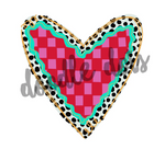 DDS Checkered Board Heart