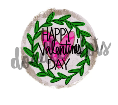 DDS Rustic Farmhouse Valentines Round