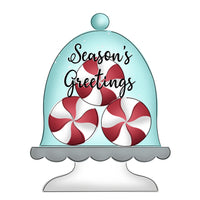 WHD Seasons Greetings Peppermint Cake Stand