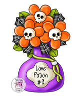 PCD Skull Flower Bouquet