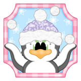 WHD Snowball Penguin Peekaboo Frame