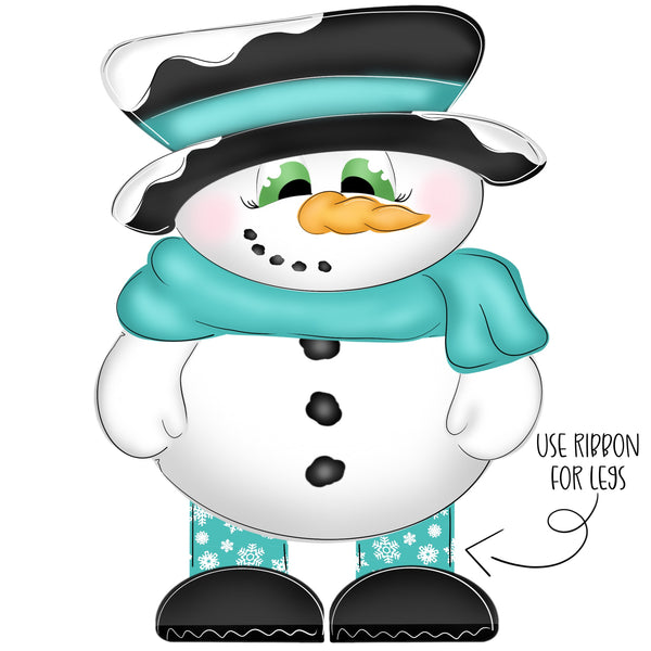 WHD Snowman Ribbon Feet