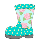 WHD Springtime Florals Rain Boot