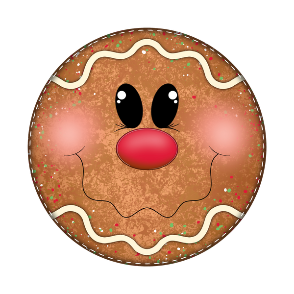 WHD Stitched Gingerbread Round