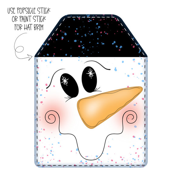 WHD Stitched Snowman Tag 1