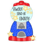WHD Sweet Land  of Liberty Patriotic Gumball Machine