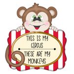 WHD This Is My Circus Monkey Frame