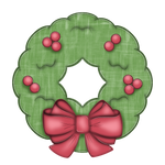 WHD Topped with a Bow Christmas Wreath