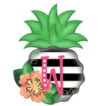 WHD Tropical Pineapple Monogram