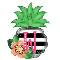 WHD Tropical Pineapple Monogram