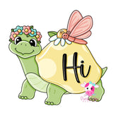 PCD Turtle And Butterfly