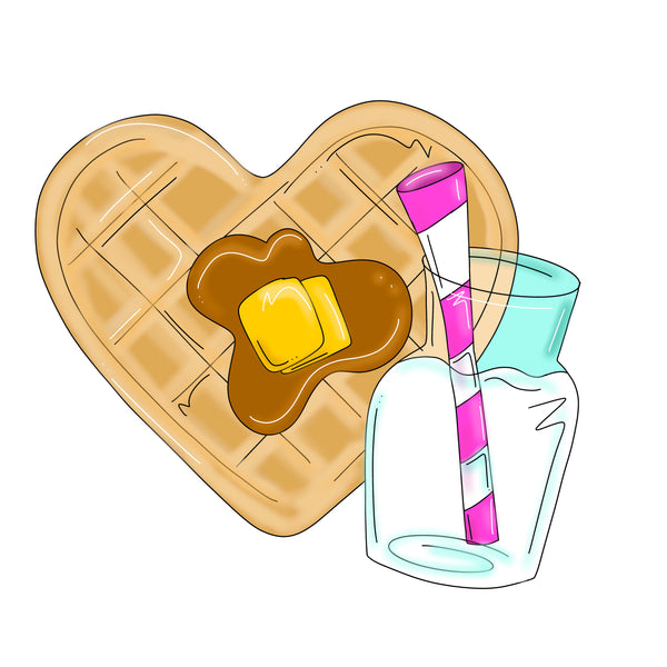 CRG Heart Waffle Milk